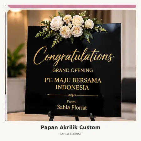 Papan Bunga Akrilik Pulau Taliabu